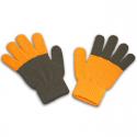 Handschoenen (grijs-oranje)
