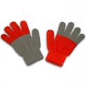 Handschoenen (grijs-rood)